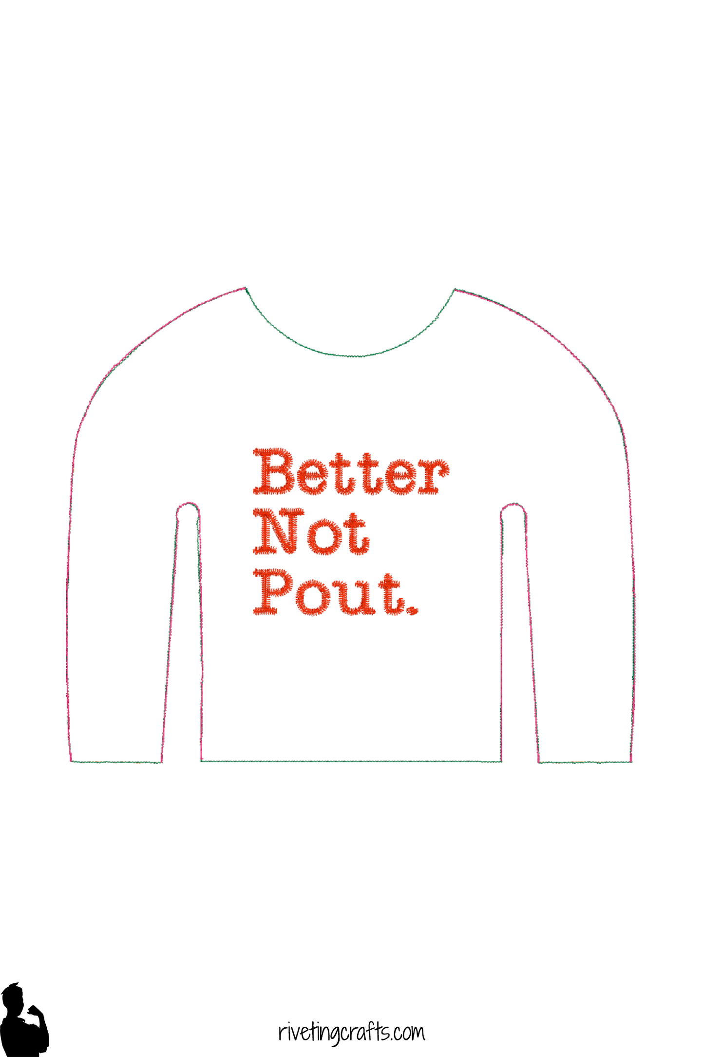 "Better Not Pout" Elf Sweater, Christmas Surveillance Doll Shirt