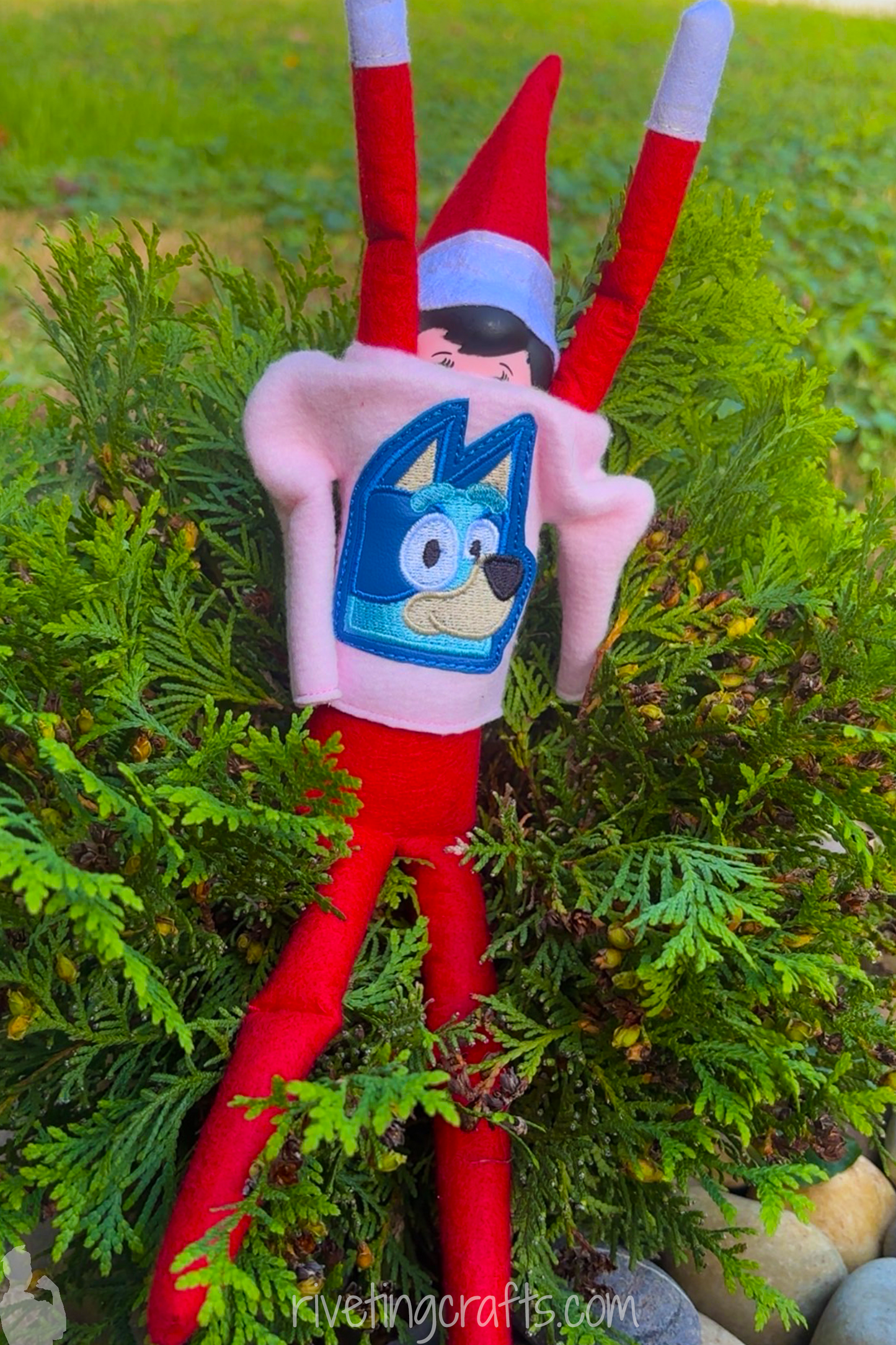 Bluey Elf Sweater – Tiny Trouble in a Big Heeler World