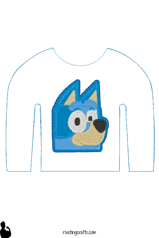 Bluey Elf Sweater – Tiny Trouble in a Big Heeler World