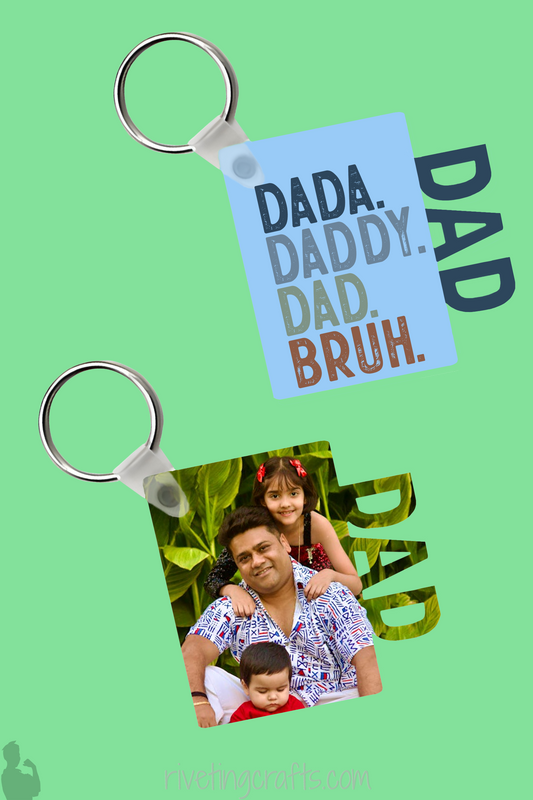 Personalized DAD Keychain