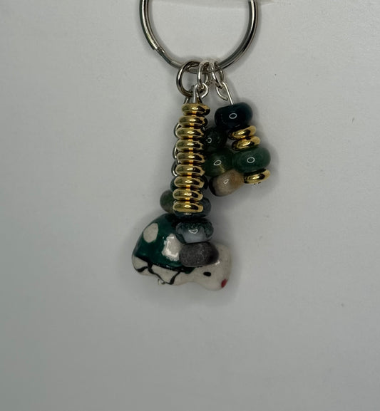 Lucky Jade Turtle Keychain