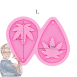 Plant Leaf Earring Pendant Keychain Silicone Mold