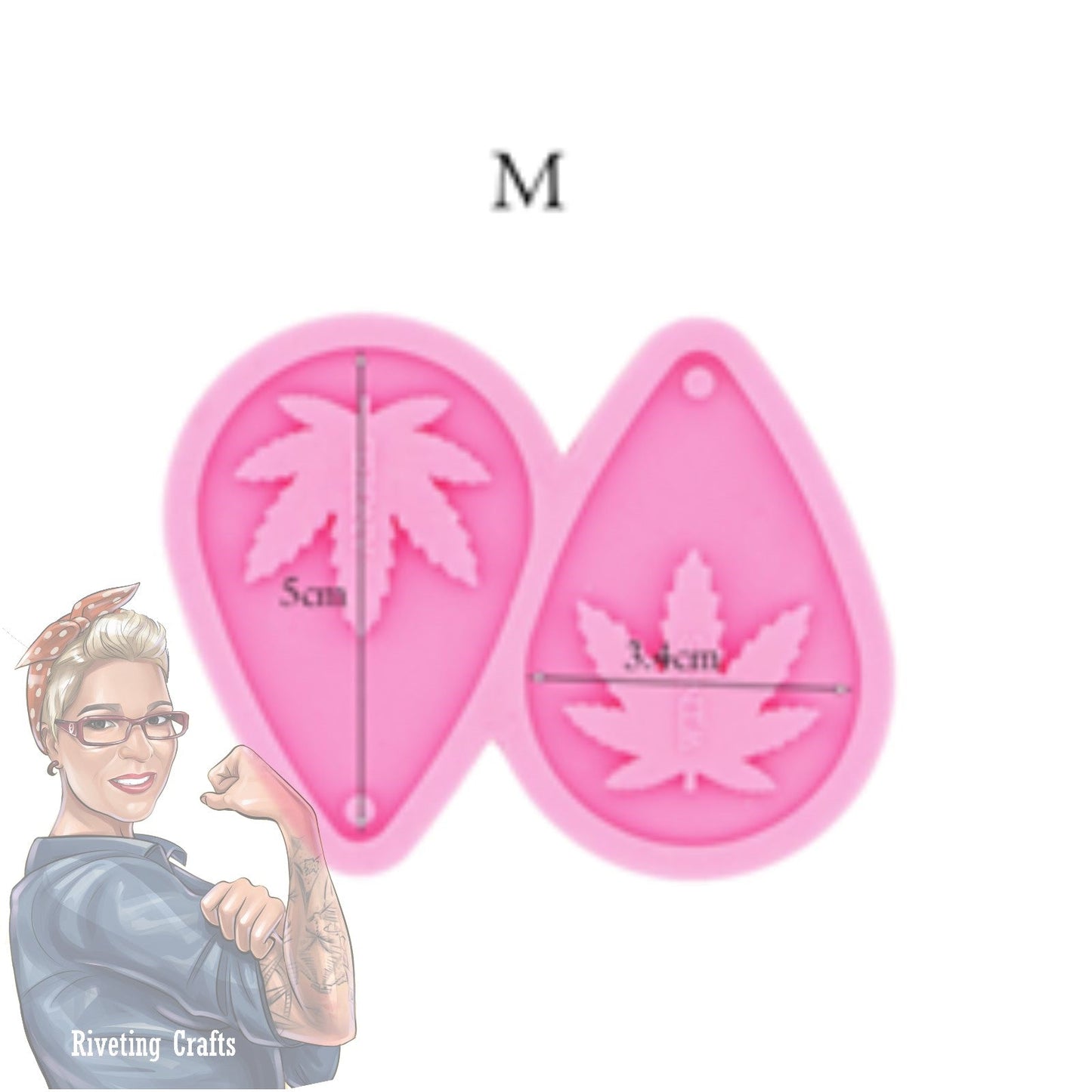 Plant Leaf Earring Pendant Keychain Silicone Mold