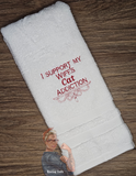 Cat Addiction Hand Towel