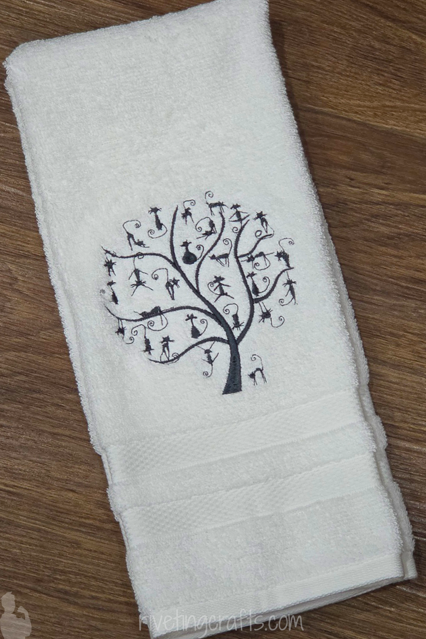 Cat Tree of Life Hand Towel – Feline Branch Party