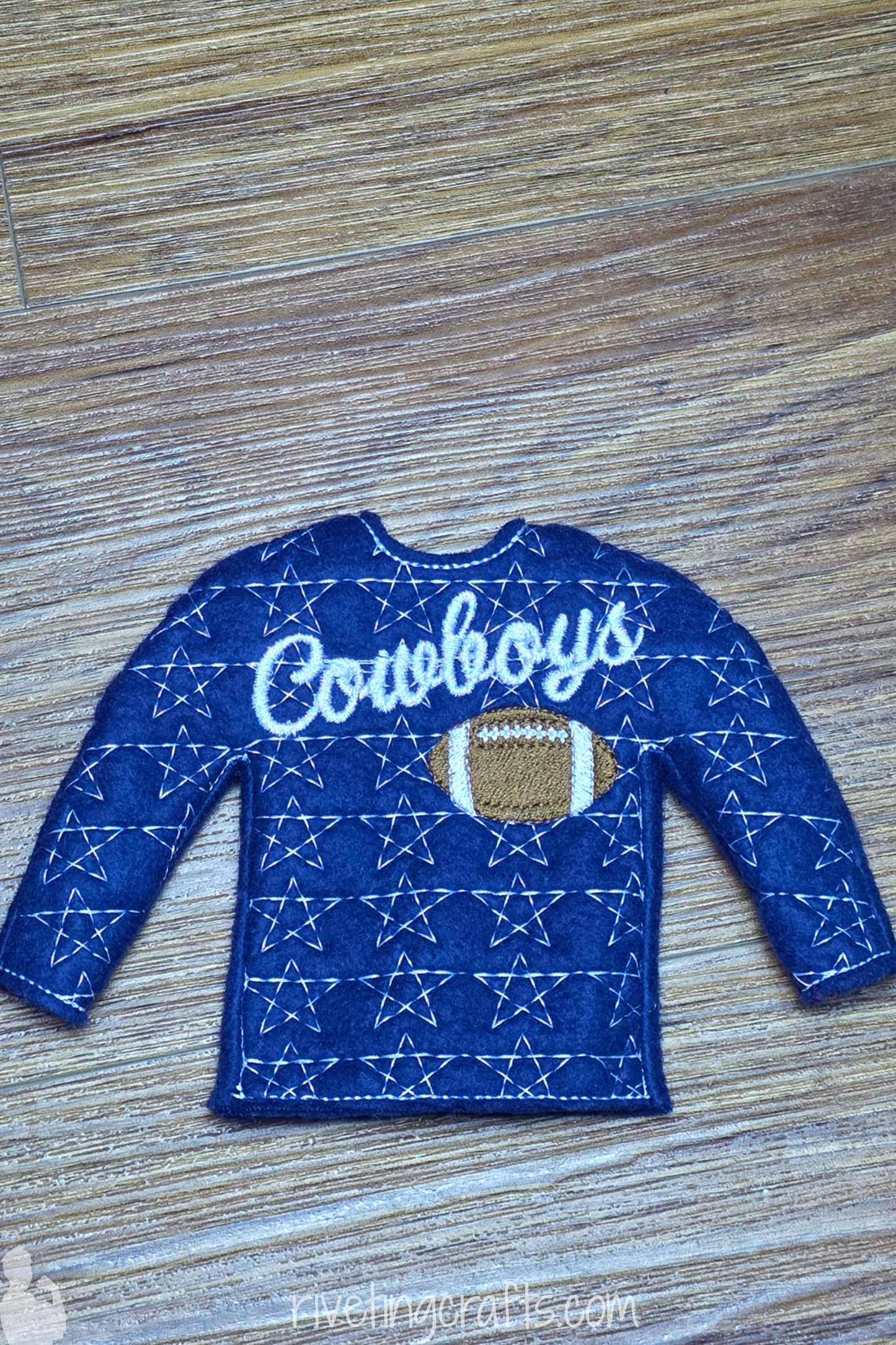Football Team Elf Sweater, Doll Clothes for Christmas Game Day Fun
