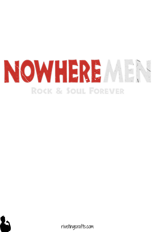 NoWhere Men Band T-Shirt in Black Cotton with choice of Graphic Design