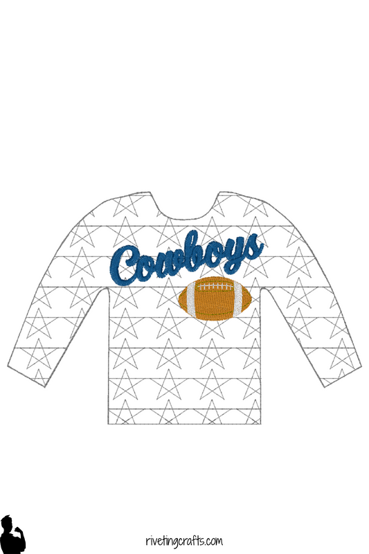 Football Team Elf Sweater, Doll Clothes for Christmas Game Day Fun