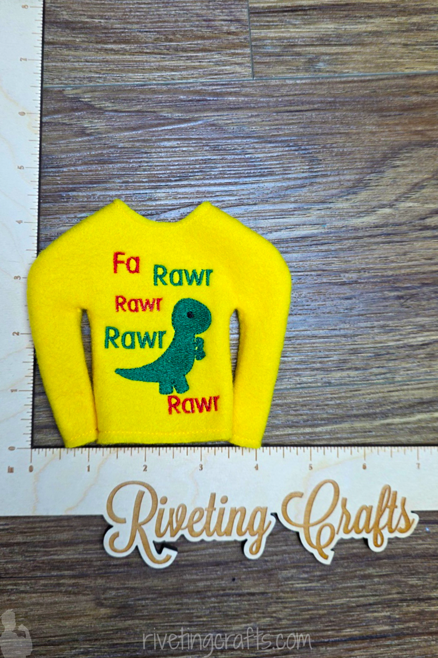 Dinosaur Elf Sweater – Fa Rawr Rawr Rawr Funny Christmas Doll Outfit