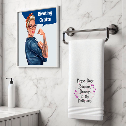 Please Don't Summon Demons Hand Towel