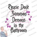 Please Don't Summon Demons Hand Towel