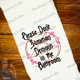 Please Don't Summon Demons Hand Towel