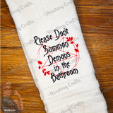 Please Don't Summon Demons Hand Towel