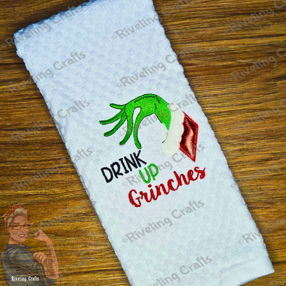 Drink Up Grinches Hand Towel