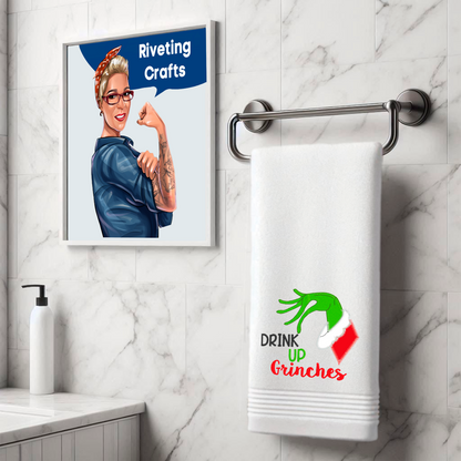 Drink Up Grinches Hand Towel