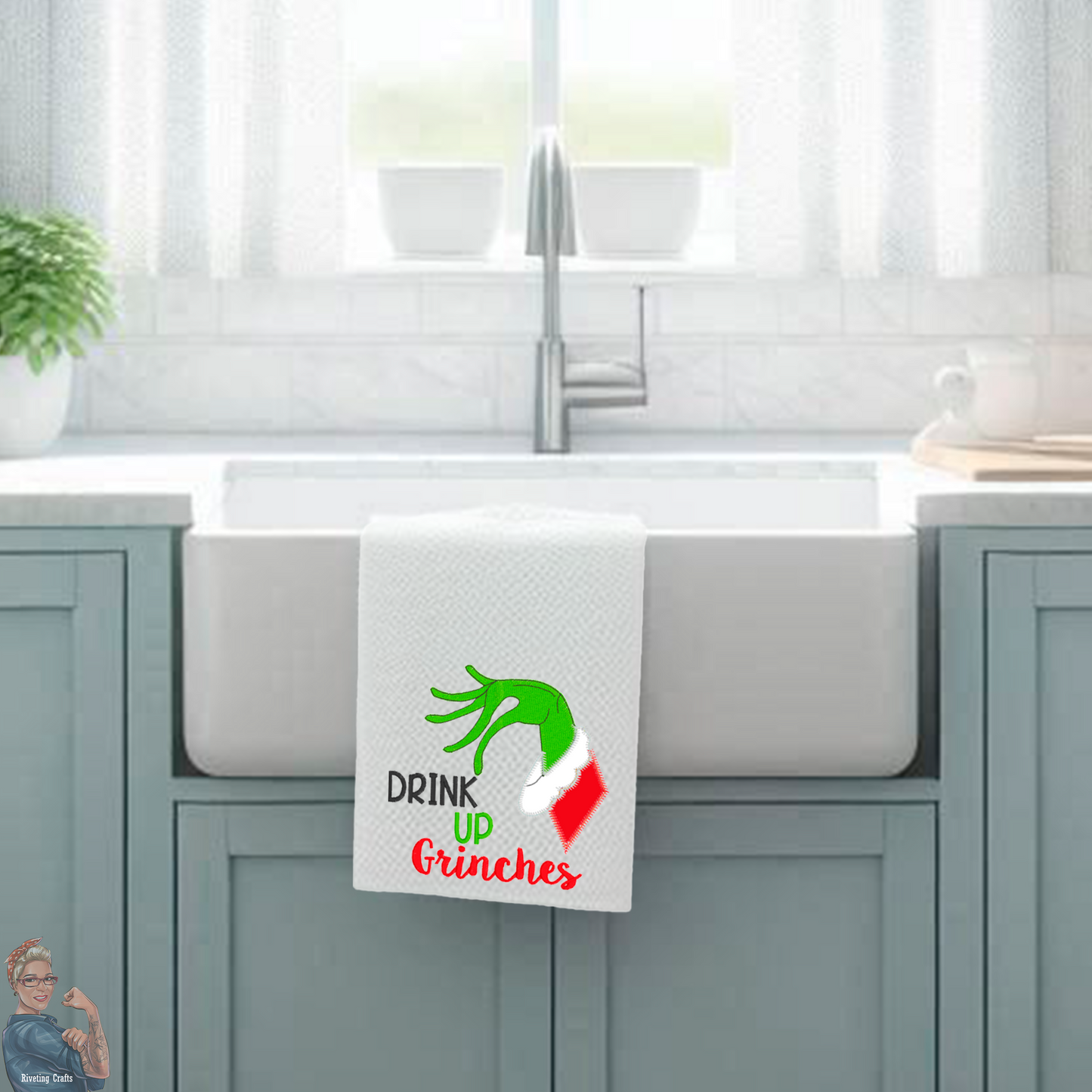 Drink Up Grinches Hand Towel