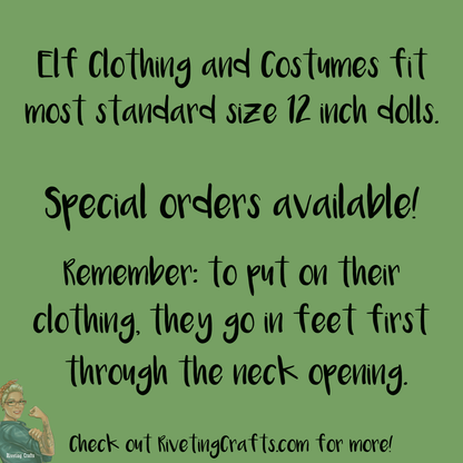 UPS Driver Costume Elf/Doll Clothing