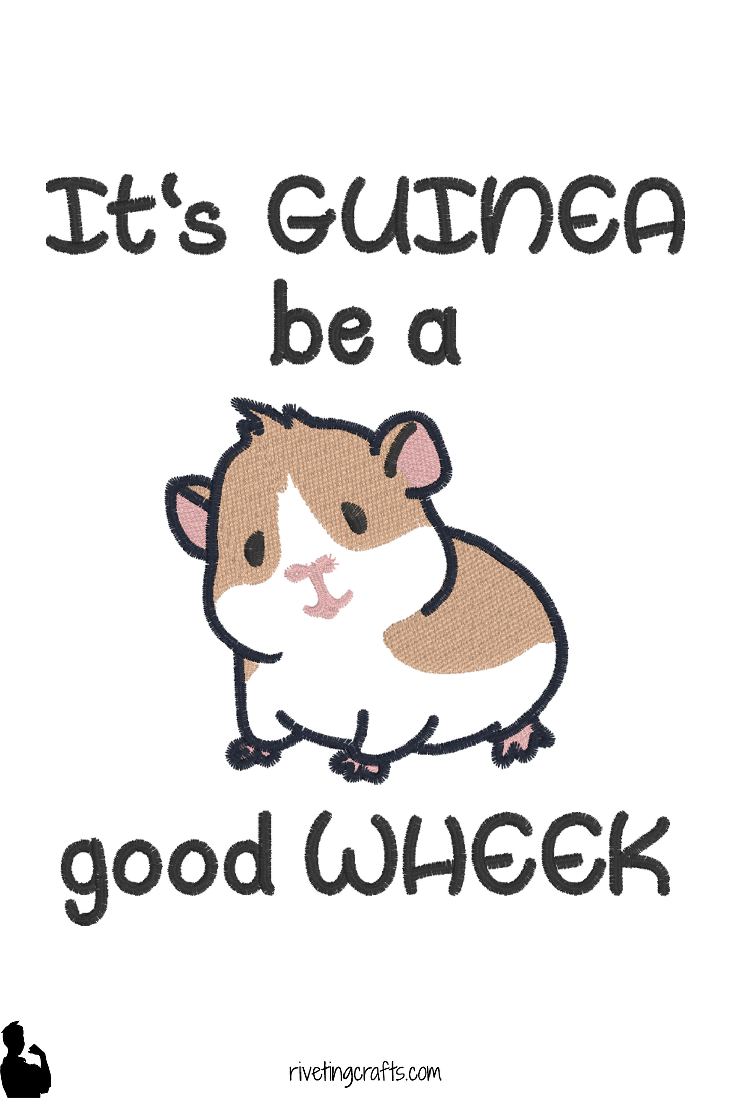 Guinea Pig Hand Towel – Funny Wheek Pun Design