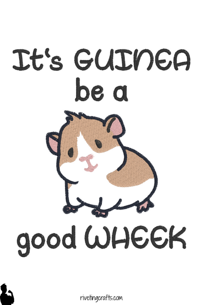 Guinea Pig Hand Towel – Funny Wheek Pun Design