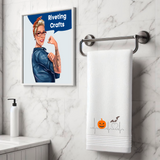 Halloween Heartbeat Hand Towel