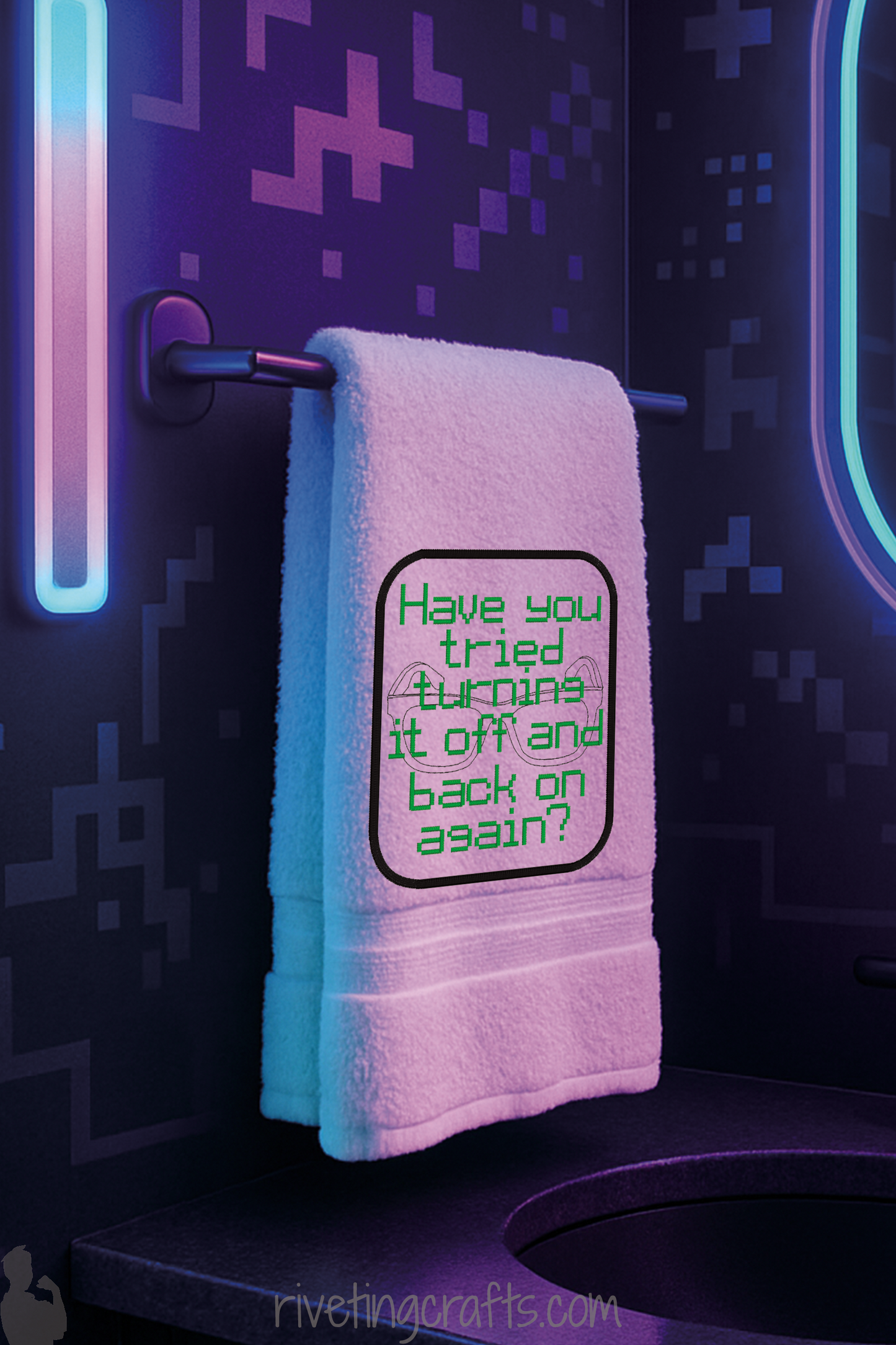 Tech Support Humor Hand Towel