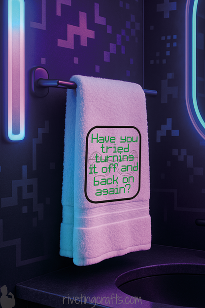 Tech Support Humor Hand Towel