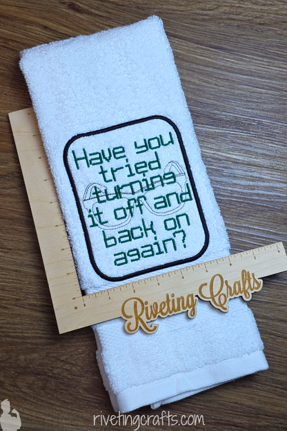 Tech Support Humor Hand Towel