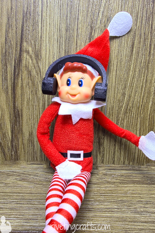 Miniature Headphones for Holiday Elf - Surveillance Doll Accessory for Ledge or Shelf - 3D Printed Audio Gear Prop