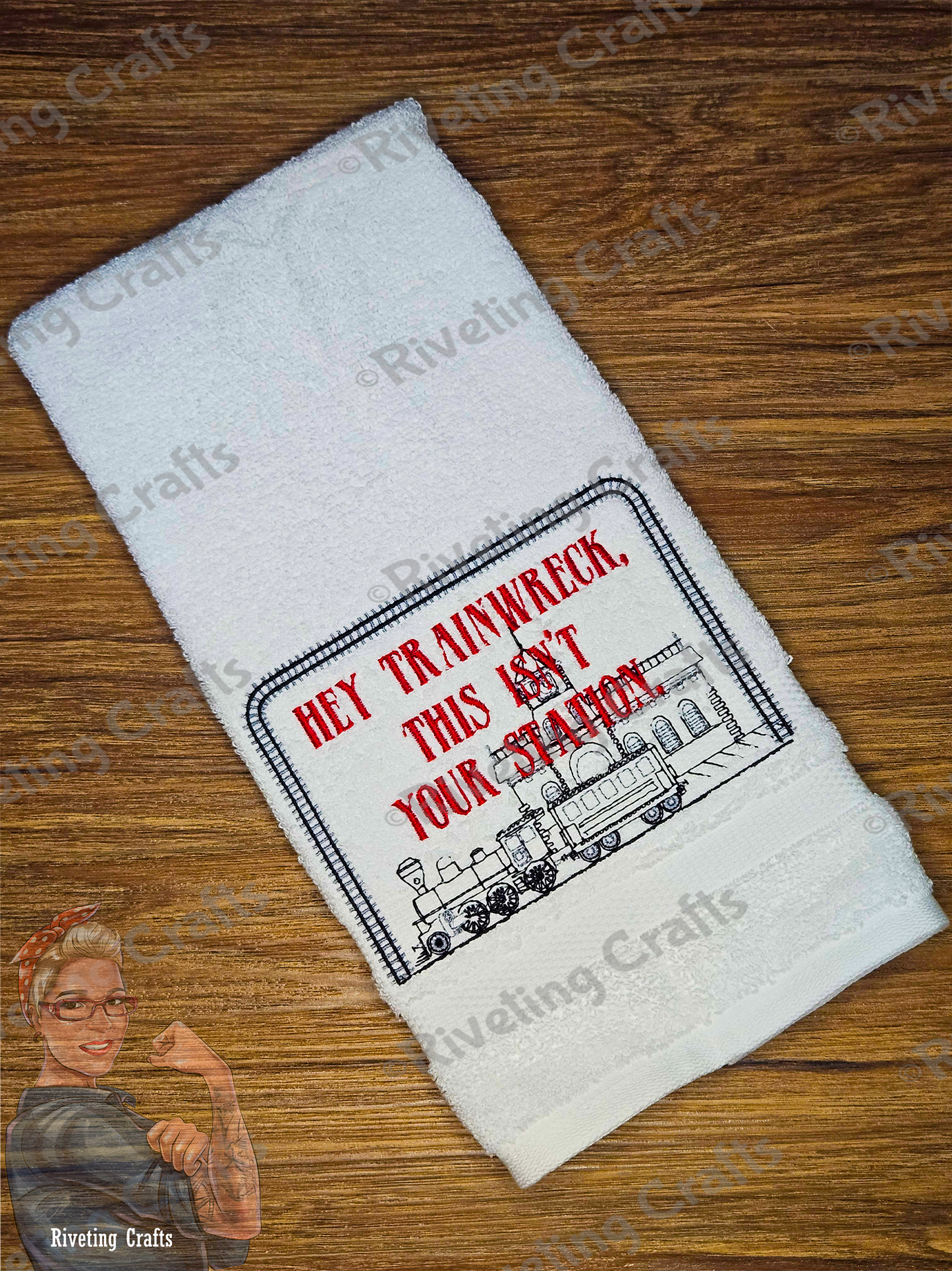 Hey Train Wreck Hand Towel