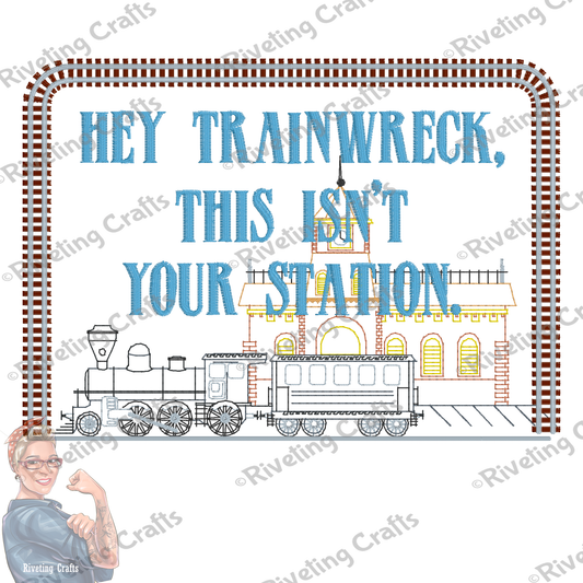 Hey Train Wreck Hand Towel