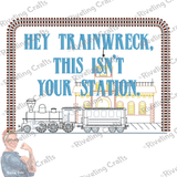 Hey Train Wreck Hand Towel