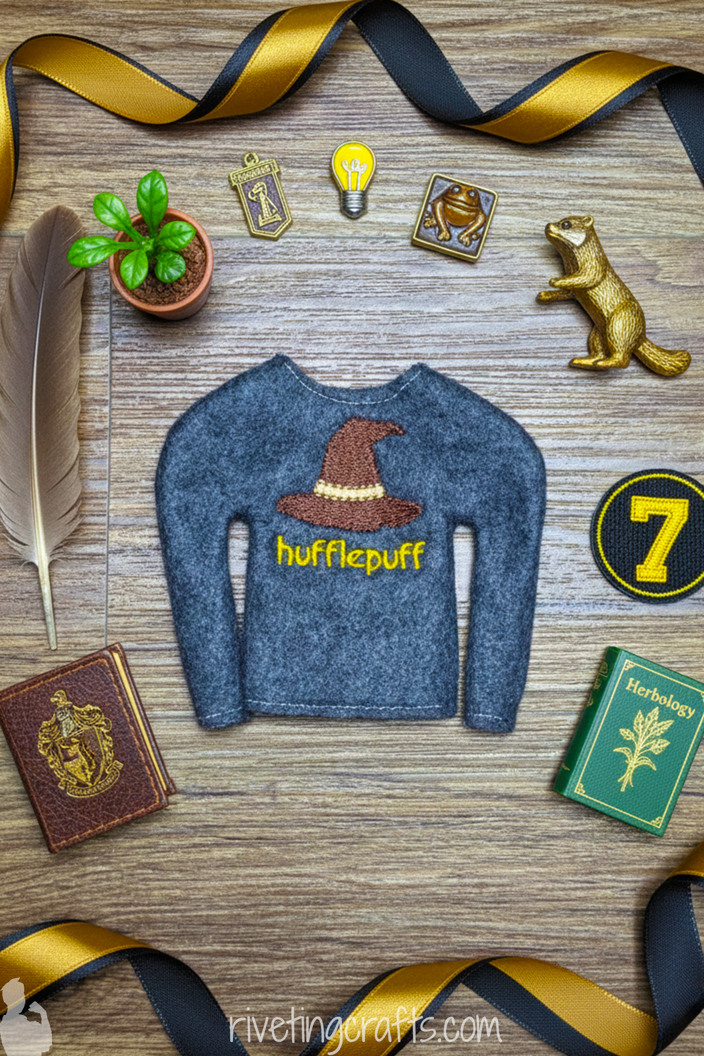 Scout Doll Costume Sorting Cap Academy House of Loyalty Shirt