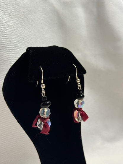 Snowman earrings