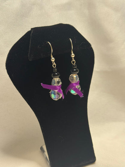 Snowman earrings