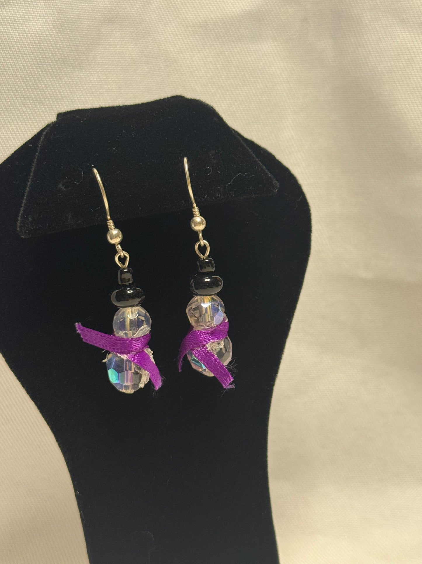 Snowman earrings