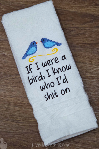 Snarky Bird Hand Towel