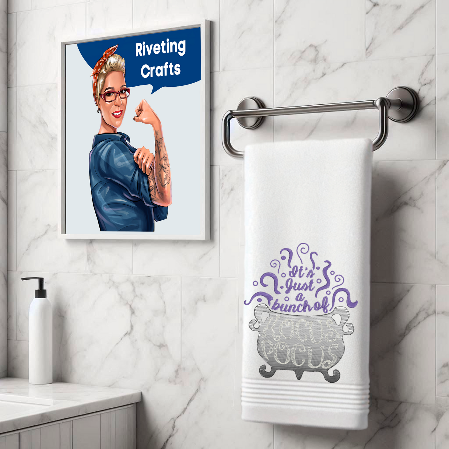 Hocus Pocus Cauldron Hand Towel