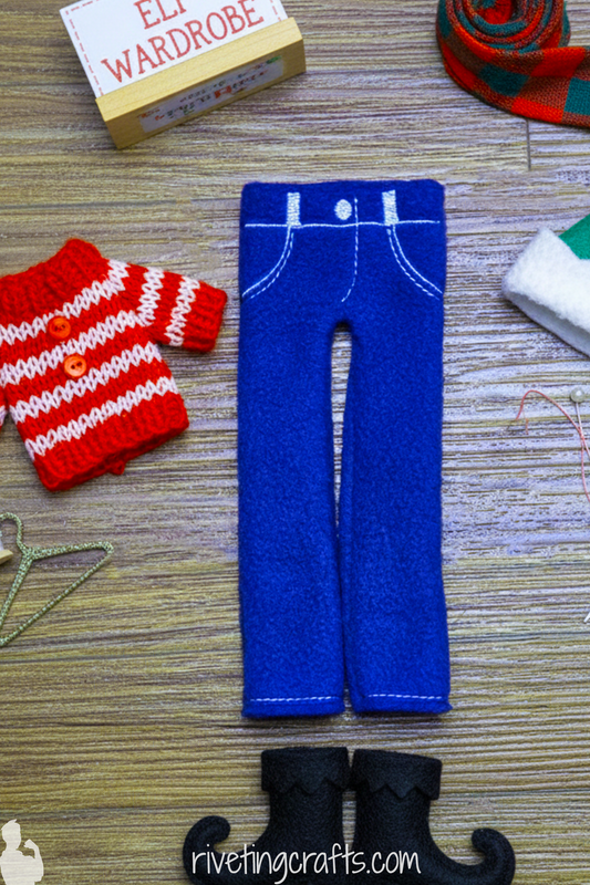 Funny Elf Pants Disguise - Undercover Doll Clothes for Christmas Surveillance and Naughty List Reports