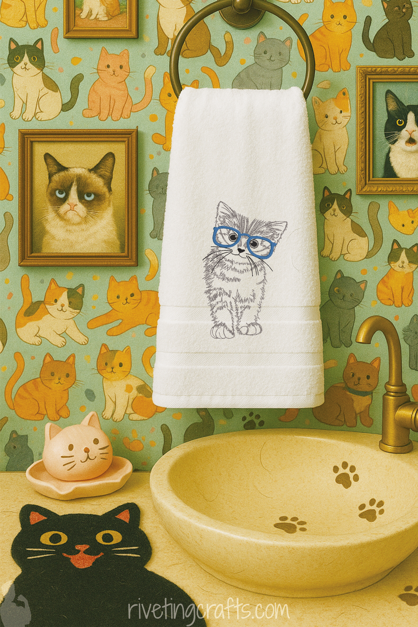 Intellectual Kitty Towel – Smart Sass for Clever Kitchens and Bathrooms