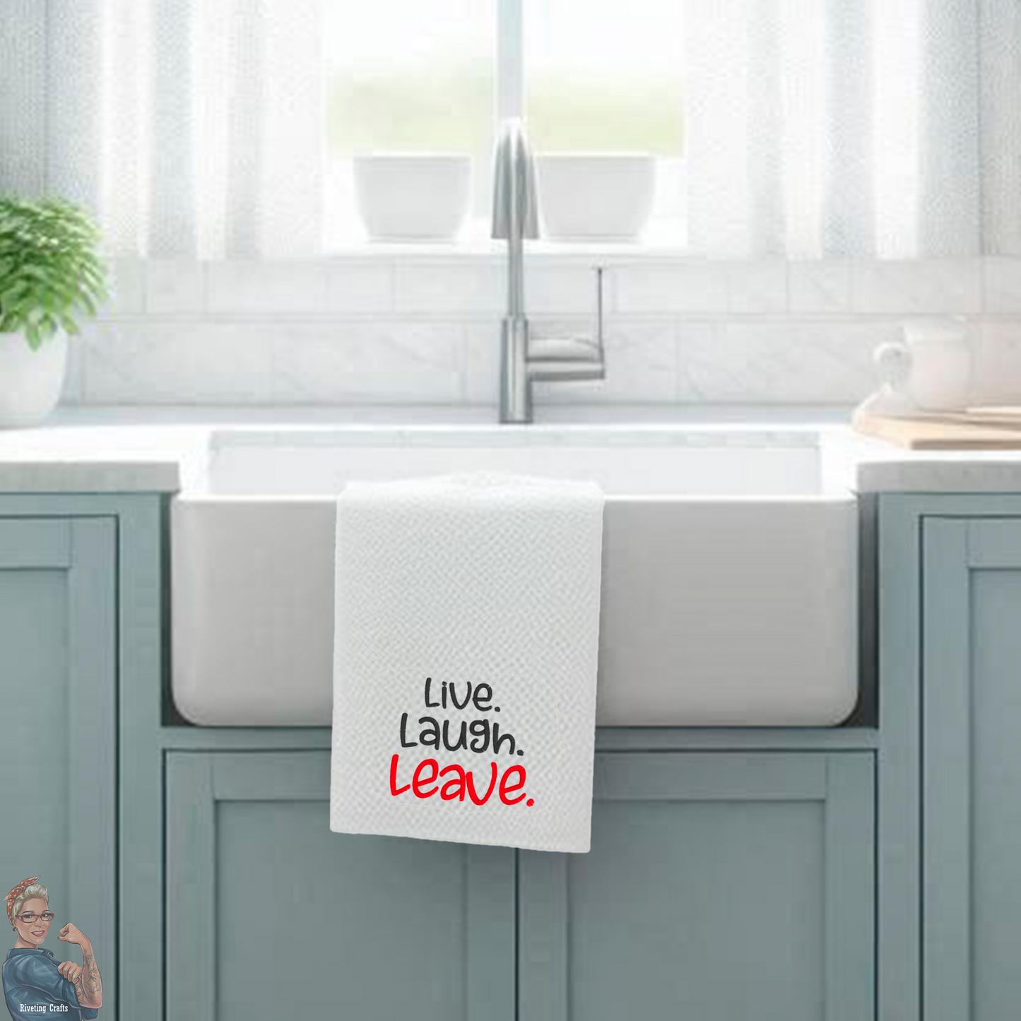 Live, Laugh, Leave Hand Towel