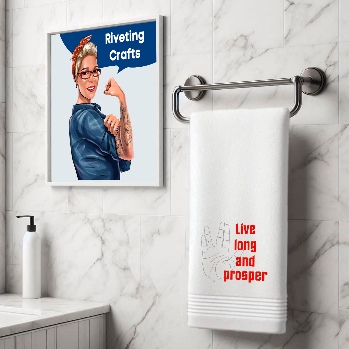 Live Long and Prosper Star Trek Hand Towel