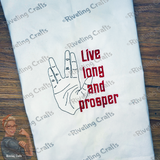 Live Long and Prosper Star Trek Hand Towel