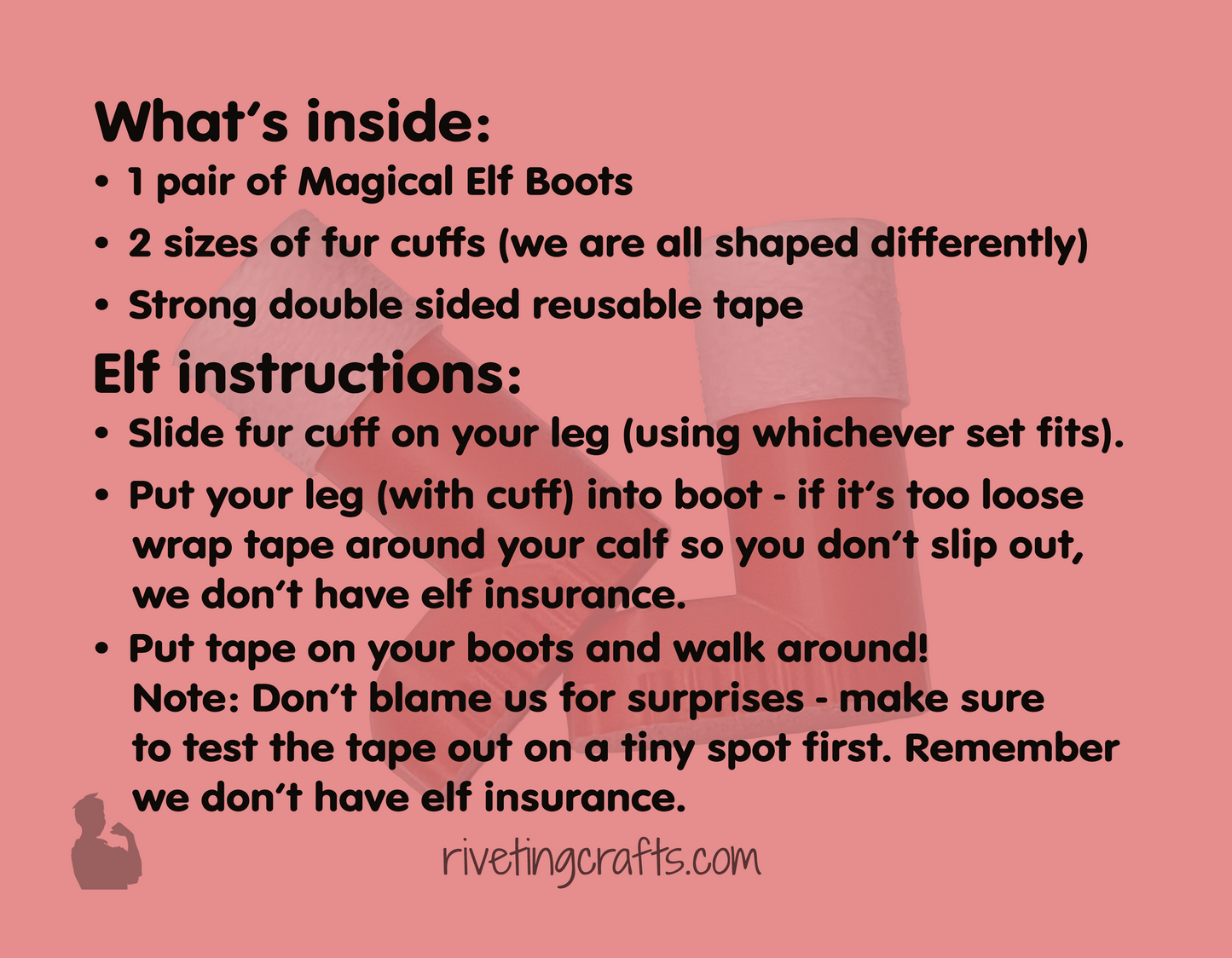 Magical Elf Boots – Ledge-Ready Accessory for Holiday Elves or Dolls
