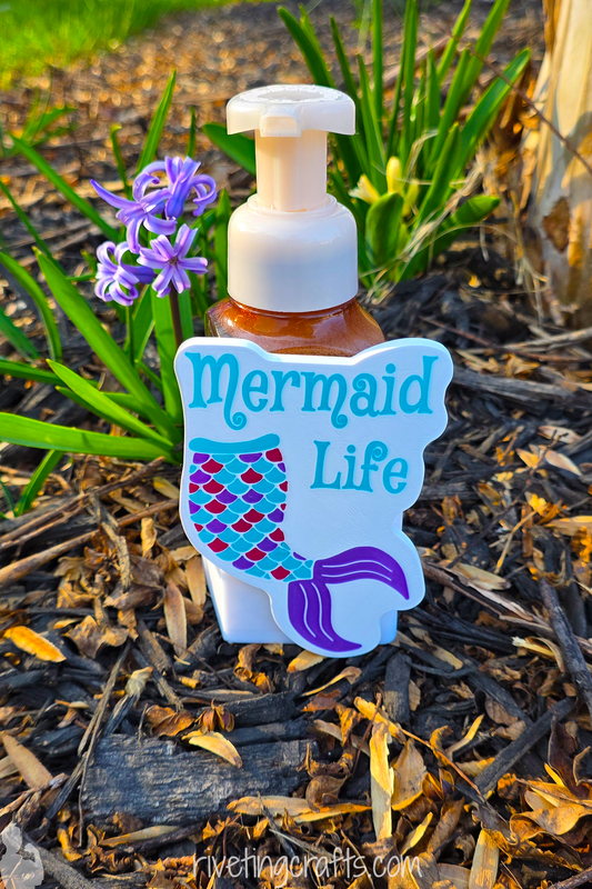 Mermaid Life Magnetic Soap Bottle Cover