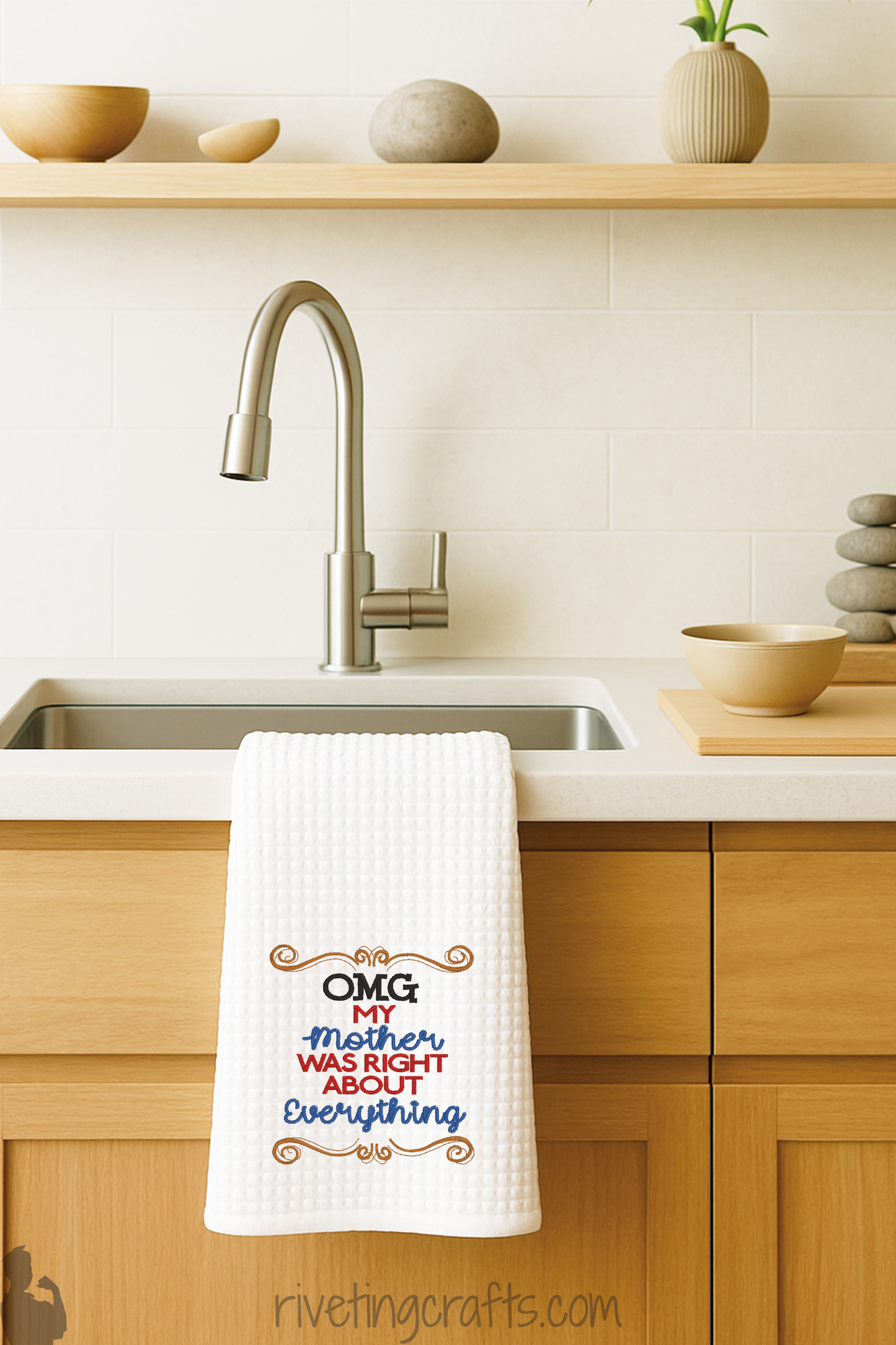 OMG My Mother Was Right Hand Towel – Snarky Kitchen Decor