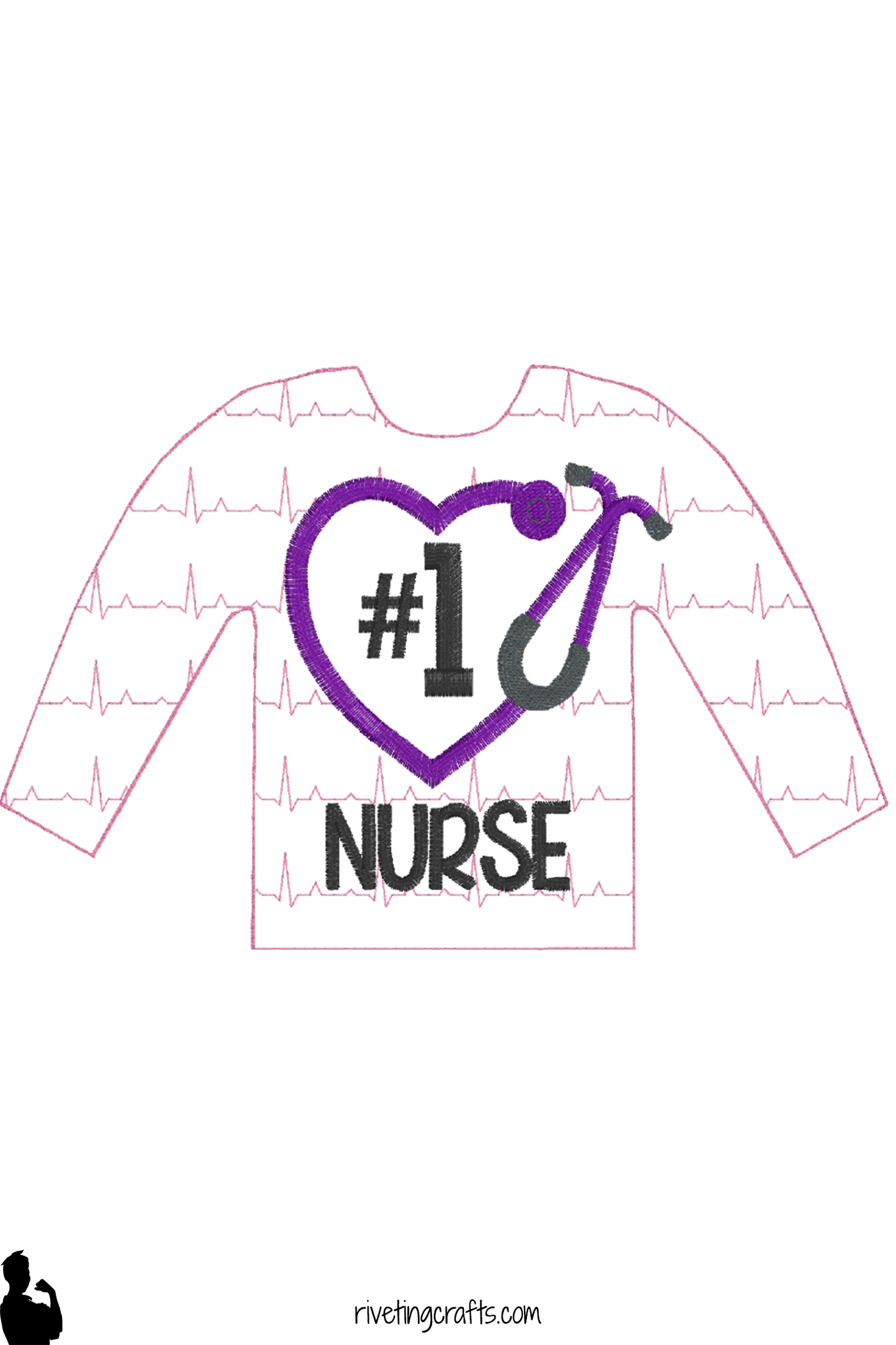 Funny Nurse Sweater for Elf Christmas Scout - Doll Clothes 12 inch Doll Size Prop