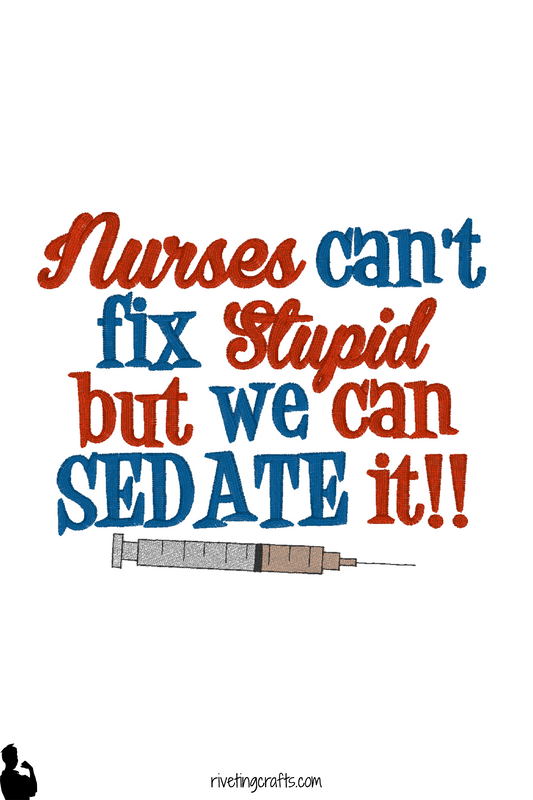 Funny Nurse Towel with Syringe Design – Sedate the Stupidity Sass for the Breakroom