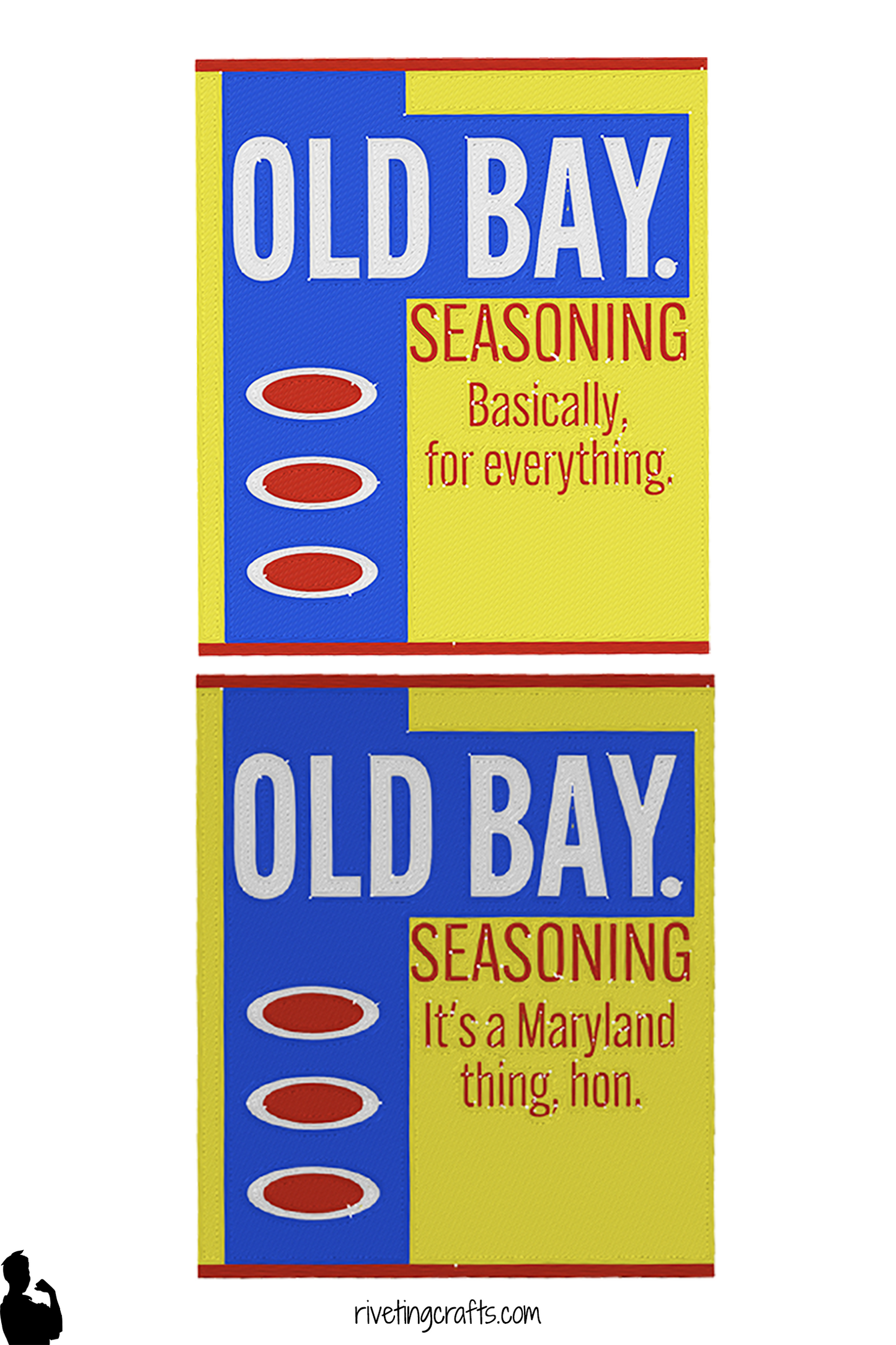 Old Bay Inspired Magnetic Soap Bottle Cover