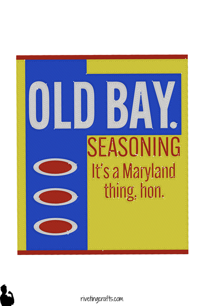 Old Bay Inspired Magnetic Soap Bottle Cover