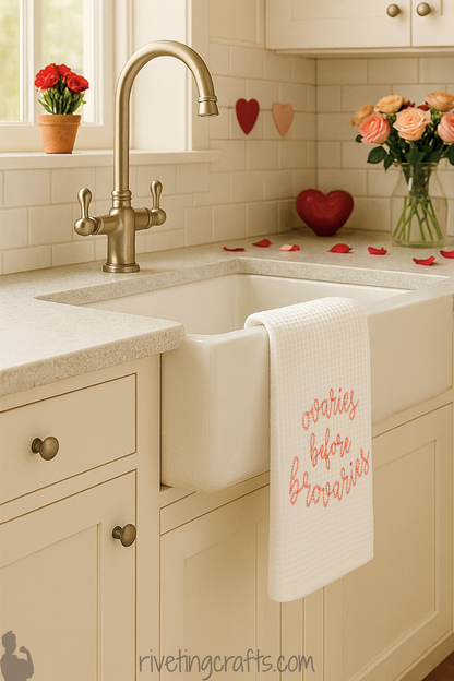 Sassy Galentine Ovaries Hand Towel – Matriarchy Rules